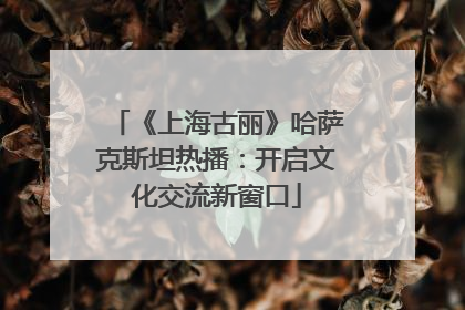 《上海古丽》哈萨克斯坦热播：开启文化交流新窗口