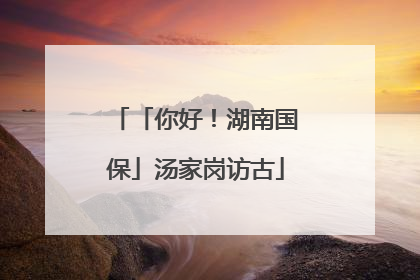「你好！湖南国保」汤家岗访古
