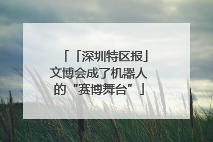 「深圳特区报」文博会成了机器人的“赛博舞台”
