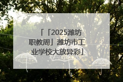 「2025潍坊职教周」潍坊市工业学校大放异彩