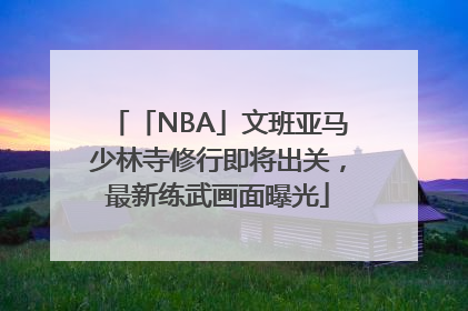 「NBA」文班亚马少林寺修行即将出关，最新练武画面曝光