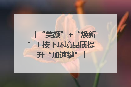 “美颜”+“焕新”！按下环境品质提升“加速键”
