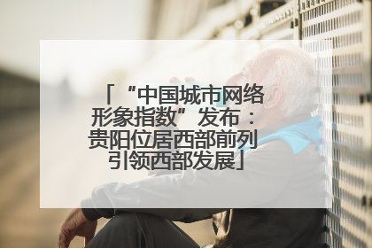“中国城市网络形象指数”发布：贵阳位居西部前列 引领西部发展