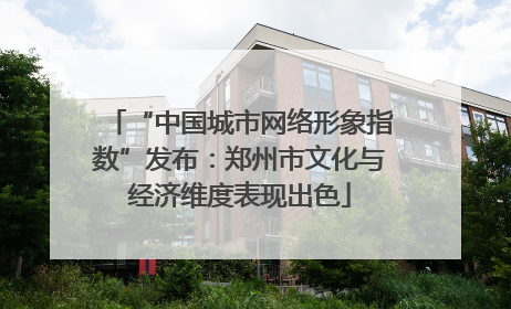“中国城市网络形象指数”发布：郑州市文化与经济维度表现出色