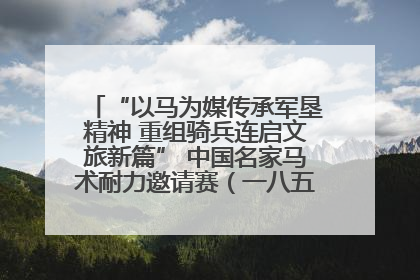 “以马为媒传承军垦精神 重组骑兵连启文旅新篇” 中国名家马术耐力邀请赛（一八五团站）暨重启骑兵连活动正式启动