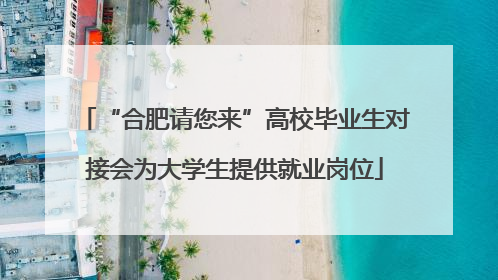 “合肥请您来”高校毕业生对接会为大学生提供就业岗位