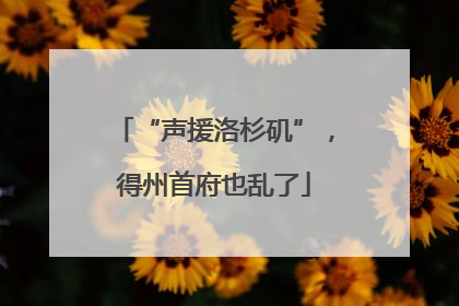 “声援洛杉矶”，得州首府也乱了