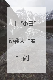 “小白”逆袭大“盈”家