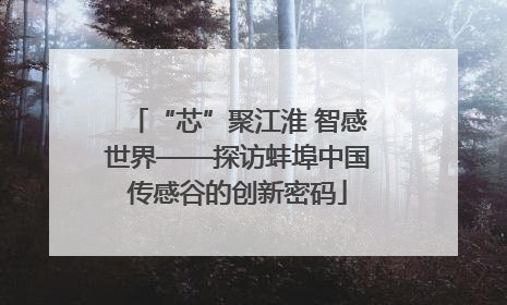 “芯”聚江淮 智感世界——探访蚌埠中国传感谷的创新密码