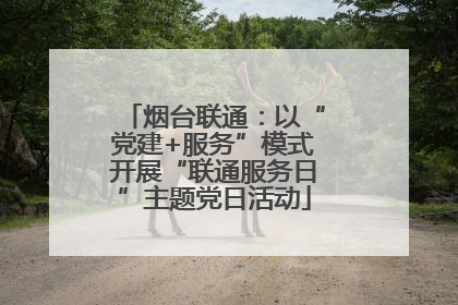 烟台联通：以“党建+服务”模式开展“联通服务日”主题党日活动