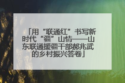 用“联通红”书写新时代“疆”山情——山东联通援疆干部郝兆武的乡村振兴答卷
