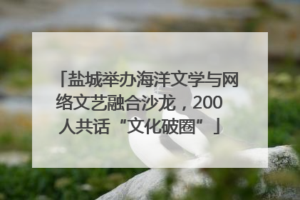 盐城举办海洋文学与网络文艺融合沙龙，200人共话“文化破圈”