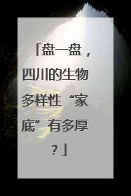 盘一盘，四川的生物多样性“家底”有多厚？