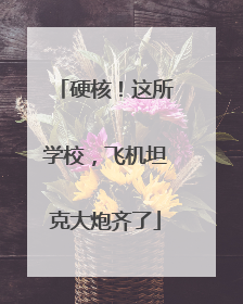 硬核！这所学校，飞机坦克大炮齐了