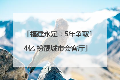 福建永定：5年争取14亿 扮靓城市会客厅