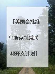 美国会批准马斯克削减联邦开支计划