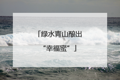 绿水青山酿出“幸福蜜”