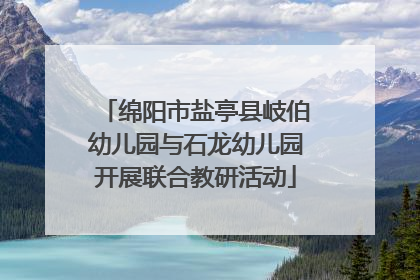 绵阳市盐亭县岐伯幼儿园与石龙幼儿园开展联合教研活动