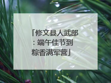 修文县人武部：端午佳节到 粽香满军营