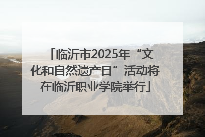 临沂市2025年“文化和自然遗产日”活动将在临沂职业学院举行