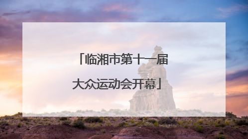 临湘市第十一届大众运动会开幕