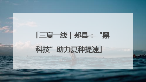 三夏一线｜郏县：“黑科技”助力夏种提速