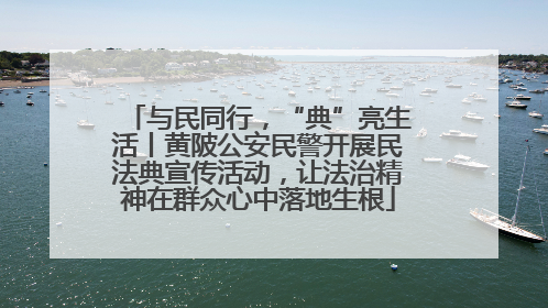 与民同行，“典”亮生活丨黄陂公安民警开展民法典宣传活动，让法治精神在群众心中落地生根