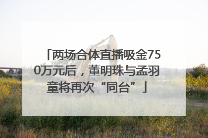 两场合体直播吸金750万元后，董明珠与孟羽童将再次“同台”