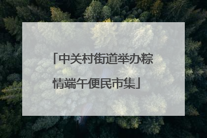 中关村街道举办粽情端午便民市集