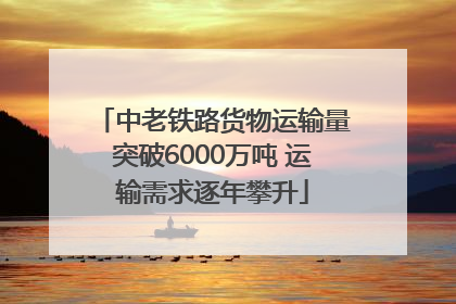 中老铁路货物运输量突破6000万吨 运输需求逐年攀升