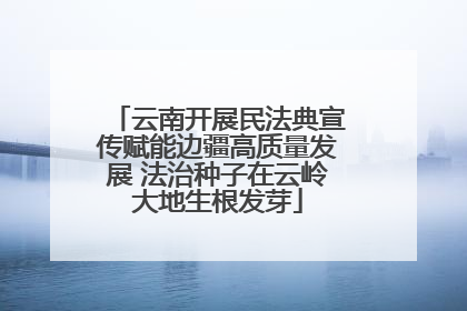 云南开展民法典宣传赋能边疆高质量发展 法治种子在云岭大地生根发芽