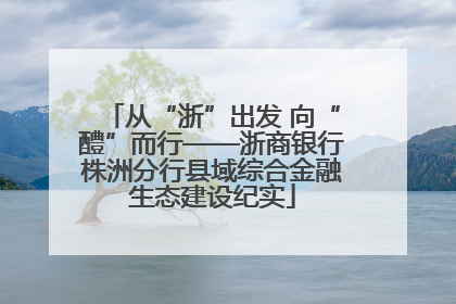 从“浙”出发 向“醴”而行——浙商银行株洲分行县域综合金融生态建设纪实