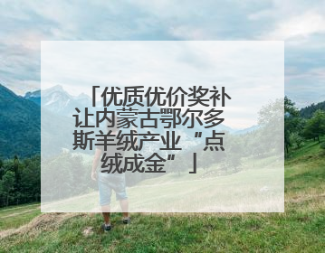 优质优价奖补让内蒙古鄂尔多斯羊绒产业“点绒成金”