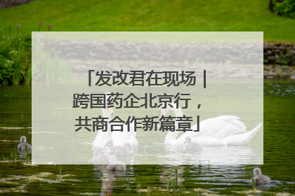 发改君在现场｜跨国药企北京行，共商合作新篇章