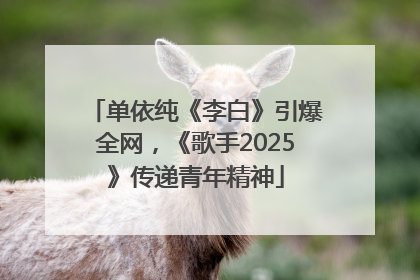 单依纯《李白》引爆全网，《歌手2025》传递青年精神