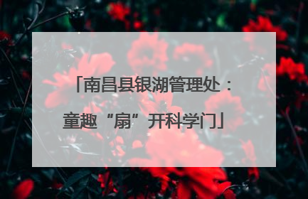 南昌县银湖管理处：童趣“扇”开科学门