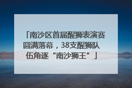 南沙区首届醒狮表演赛圆满落幕，38支醒狮队伍角逐“南沙狮王”