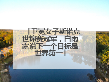卫冕女子斯诺克世锦赛冠军，白雨露说下一个目标是世界第一