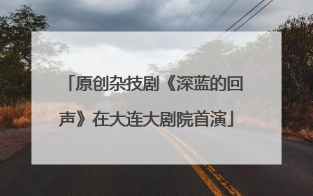 原创杂技剧《深蓝的回声》在大连大剧院首演