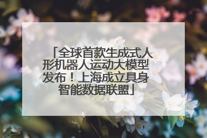 全球首款生成式人形机器人运动大模型发布！上海成立具身智能数据联盟