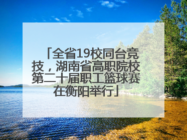 全省19校同台竞技，湖南省高职院校第二十届职工篮球赛在衡阳举行