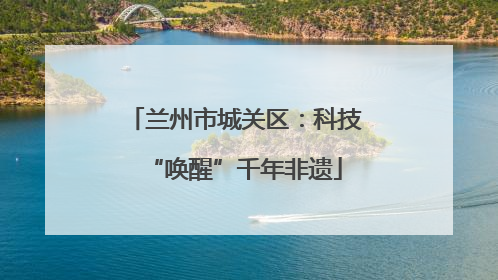 兰州市城关区：科技“唤醒”千年非遗