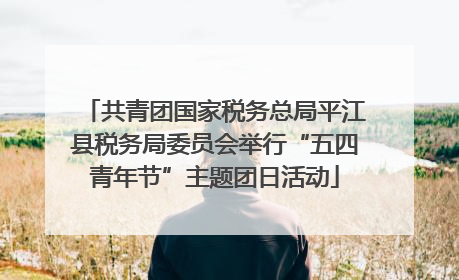 共青团国家税务总局平江县税务局委员会举行“五四青年节”主题团日活动