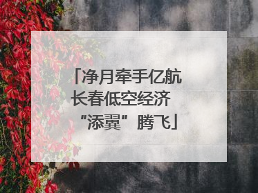 净月牵手亿航 长春低空经济“添翼”腾飞
