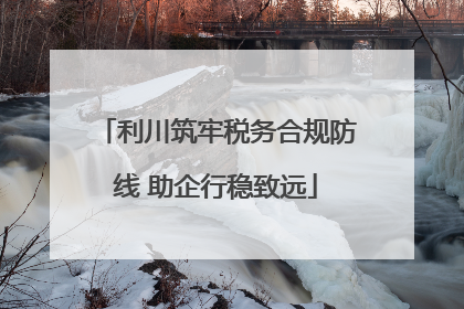 利川筑牢税务合规防线 助企行稳致远