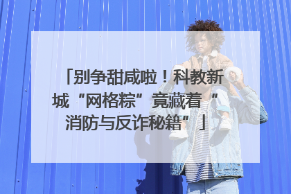别争甜咸啦！科教新城“网格粽”竟藏着“消防与反诈秘籍”