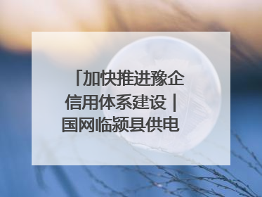 加快推进豫企信用体系建设｜国网临颍县供电公司开展电力行业信用企业现场咨询访谈工作