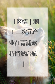 区情｜潮！二次元产业在青浦赵巷悄然启航