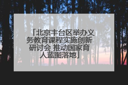 北京丰台区举办义务教育课程实施创新研讨会 推动国家育人蓝图落地