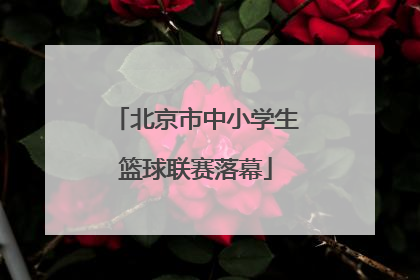 北京市中小学生篮球联赛落幕